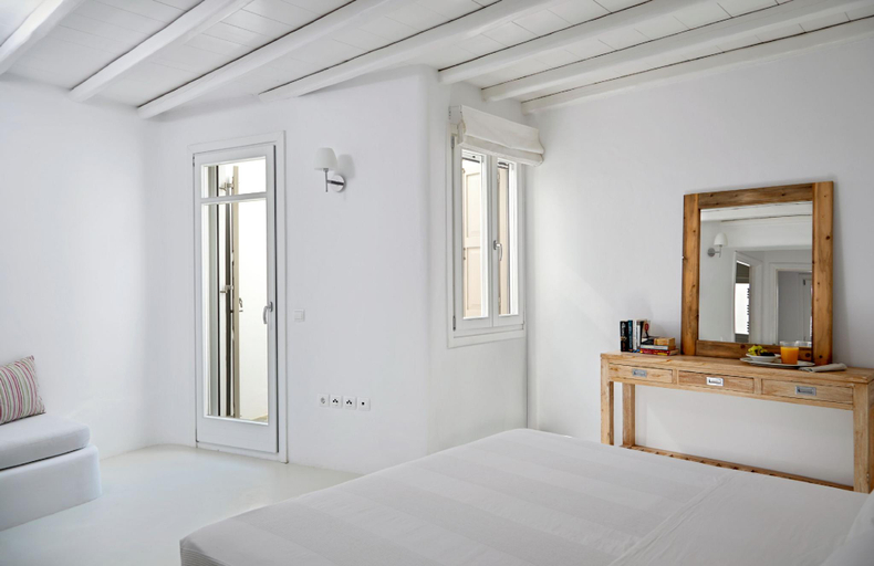 Bedroom 3, Amazing view Mykonian Villa with 5 bedrooms and pool, South Aegean