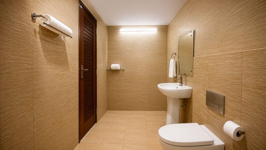 Bathroom 3, Amaira Hotels & Banquets (Near Vaishali Metro Station), Gautam Buddha Nagar