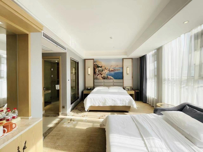 Bedroom 2, Vienna Hotel Wuhan Guobo Jiangang Metro Station, Wuhan