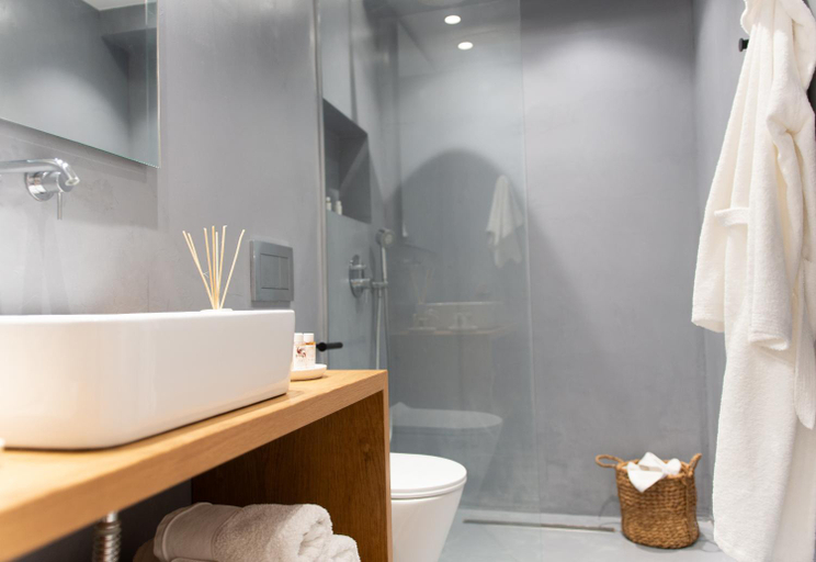 Bathroom 3, Dreamy 5 BDR Antiparos pool villa, South Aegean