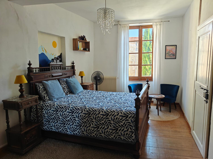 Bedroom, Les lits de Montbel B&B, Aude