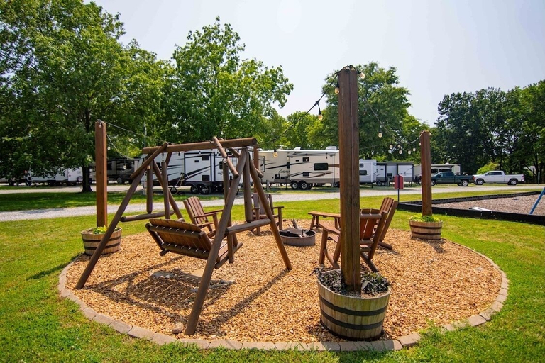 Children's area 4, Clarksville RV Resort, Montgomery