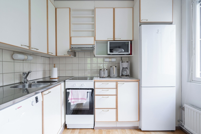Private kitchen 4, Stylish 1BR Apt with Sauna & Balcony, Pirkanmaa