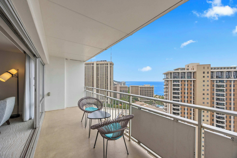 Balcony view 2, @ Marbella Lane - Prime 1BR w/ Panoramic Oceanview, Honolulu