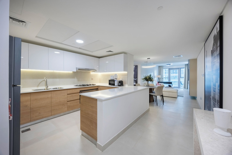 Private kitchen, Bloomfields 3BR in Radiant Boulevard, Abu Dhabi City