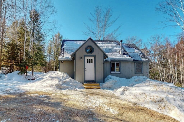 Exterior & Views 2, Cozy Woodsy Cabin w/ a Deck, Firepit, Gas Grill, Free Wifi, & Full Kitchen, Piscataquis