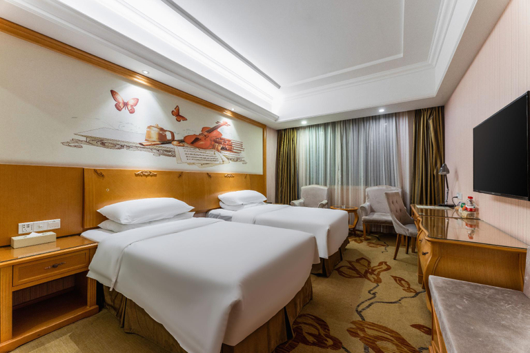 Bedroom 2, Vienna Hotel Wuhan Lingjiao Lake Wanda Metro Station, Wuhan