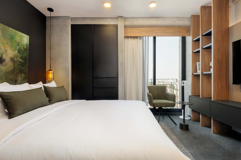 Room 2, w Lovely 1BR w Private Balcony in Tabacalera, Mexico City