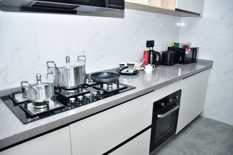 Private kitchen, Sky homes 3bedroom with a park view, Mavoko