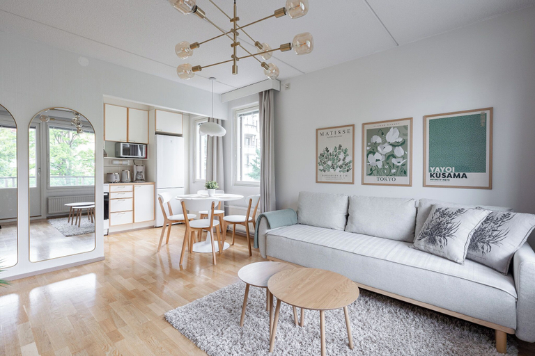 Interior, Stylish 1BR Apt with Sauna & Balcony, Pirkanmaa