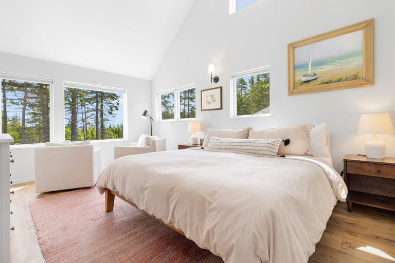 Room 4, Quiet, Modern, Dog-friendly Home With Ocean Views, Private Trails & Firepit, Knox