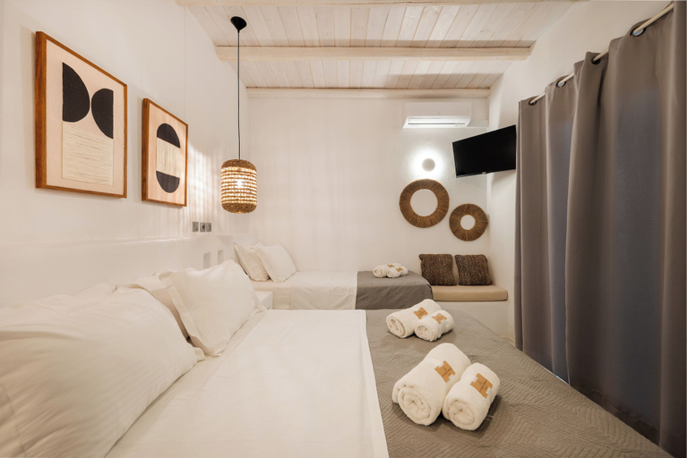 Bedroom 2, Blue Waves Suites & Apartments To Kyma, South Aegean