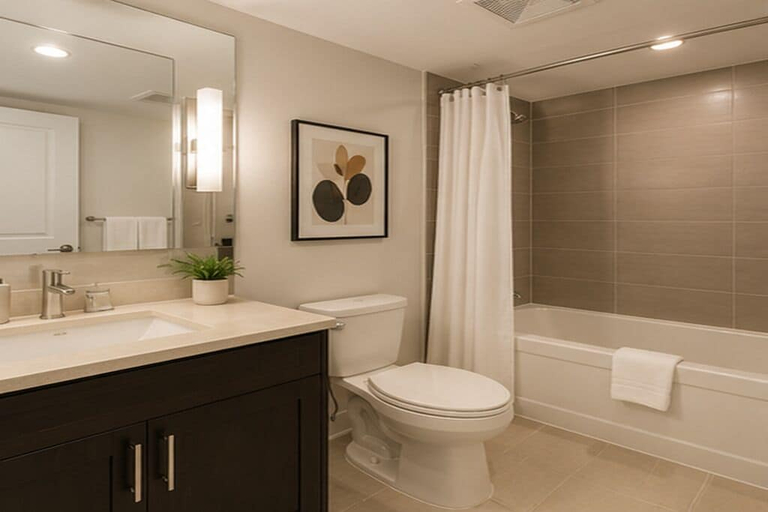 Bathroom, Skylane Hotel & Suites, Toronto