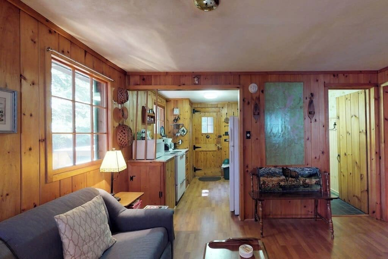 Living area 2, Lakefront Cabin With Private Dock & Beach Access, Piscataquis