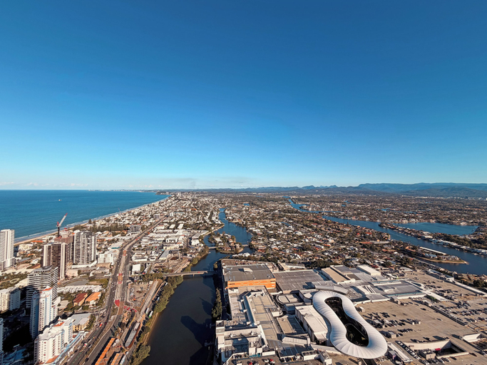 Aerial view 5, OMI collection Broadbeach, Gold Coast