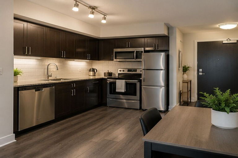 Private kitchen, Skylane Hotel & Suites, Toronto