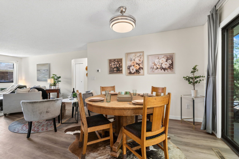 Dining 2, Backyard Hideaway King Bed, Garage, Bicycles, Larimer