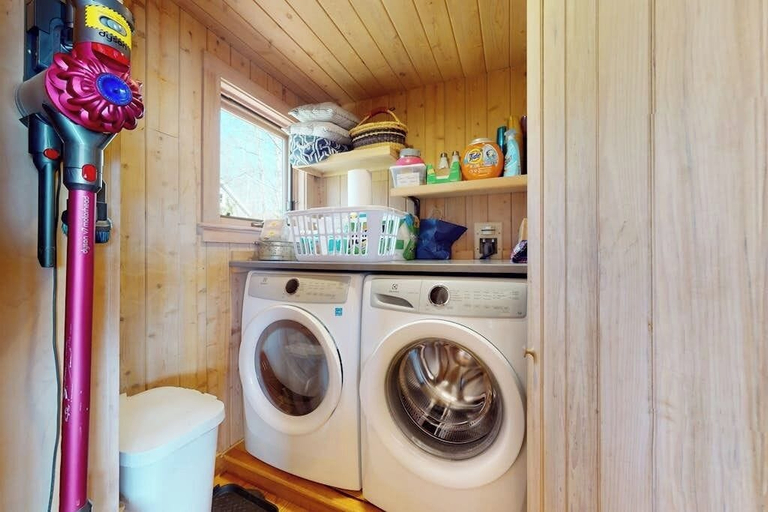 Laundry, Oceanfront Retreat With Sunrise Views, Screened Porch, & Deck, Hancock