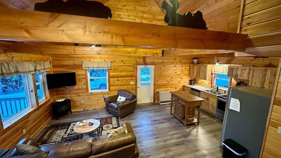 Living area 4, Moosehead State of Mind, 3BR Cabin With Mtn Views & Deck, Piscataquis