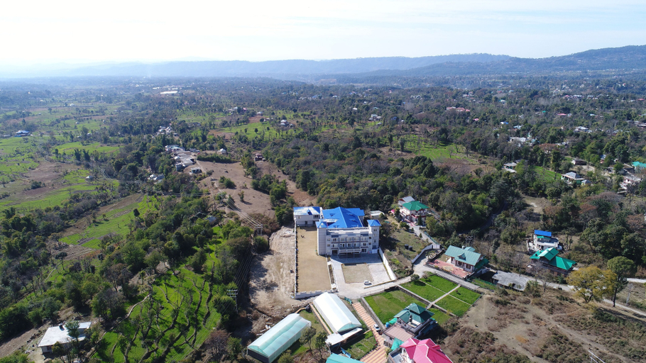 Aerial view, hotel the grand kartikeye, Kangra