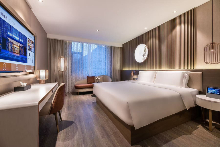 Bedroom 2, Crystal Hotel Qingdao Shilaoren Beach, Qingdao