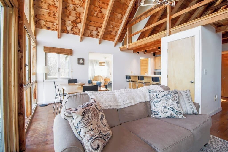 Living area 2, Remodeled Waterfront Home With Wraparound Deck, Water Views, & Beach Access, Lincoln