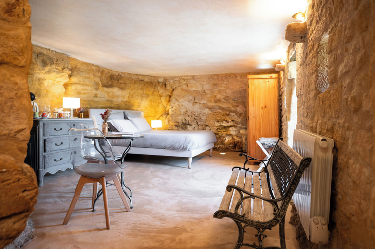 Bedroom 3, La Suite Troglodyte, Dordogne