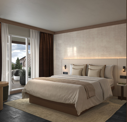 Bedroom 2, Hôtel Le Morgane, Haute-Savoie