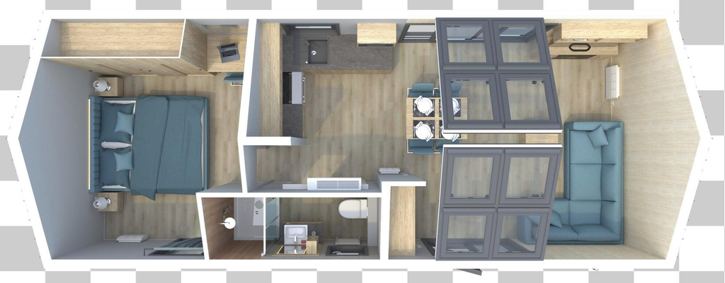 Floor plan 5, kintail retreats, Highland