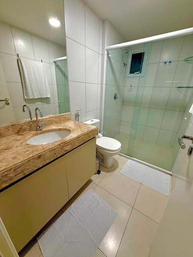 Bathroom 4, Exclusivo Golf Ville Apto 3 Suites Varanda Gourmet, Aquiraz