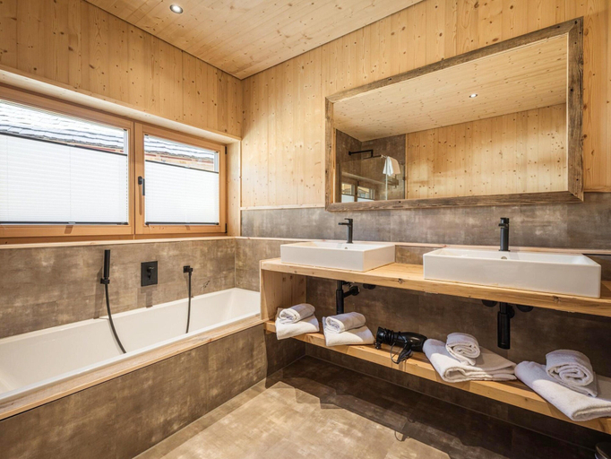 Bathroom 4, Bichlbach Chalet With Sauna, Reutte
