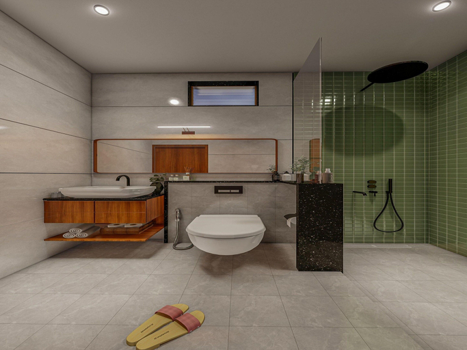 Bathroom 2, Deluxe Twin Sunday Hotel by Checkin, Gautam Buddha Nagar