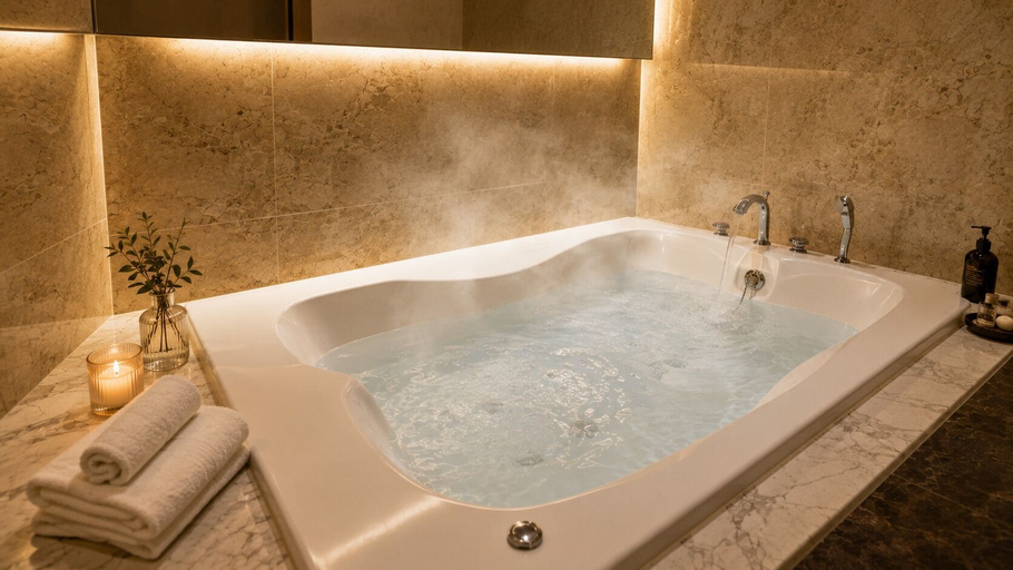 Bathroom 3, Guwol Hotel, Namdong