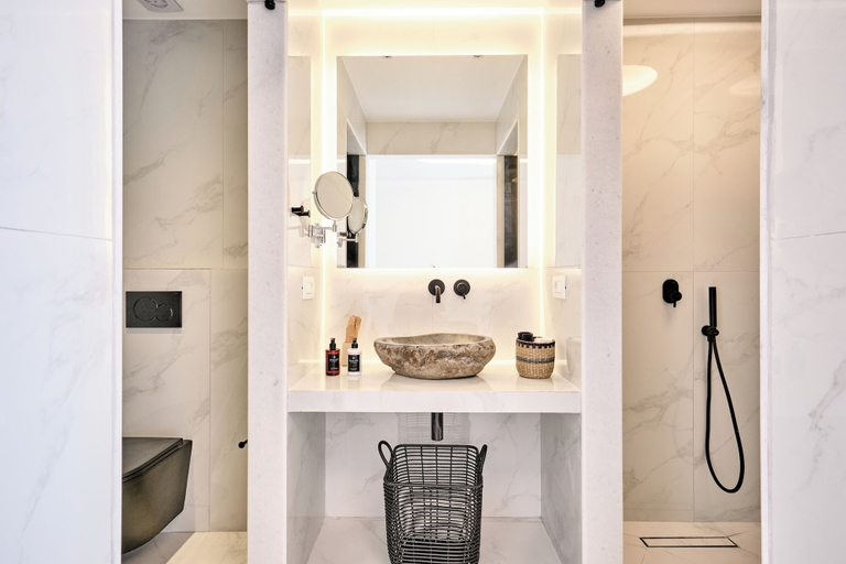 Bathroom 5, Liana Beach Hotel & Spa, South Aegean