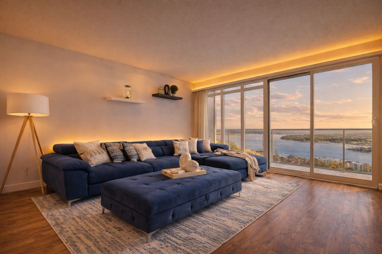 Living area 3, Toronto Lake Suites, Toronto