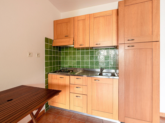 Private kitchen, Family Beach Stay for 6 in San Nicolao, Haute-Corse
