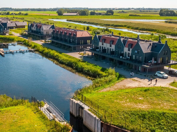 Aerial view, Holiday Home in Kampen With Terrace, Dronten