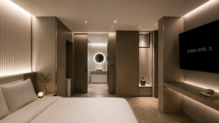 Bedroom 4, Guwol Hotel, Namdong