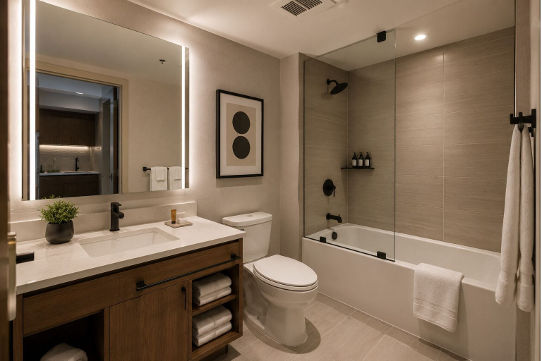 Bathroom, Parkmere Hotel, Toronto