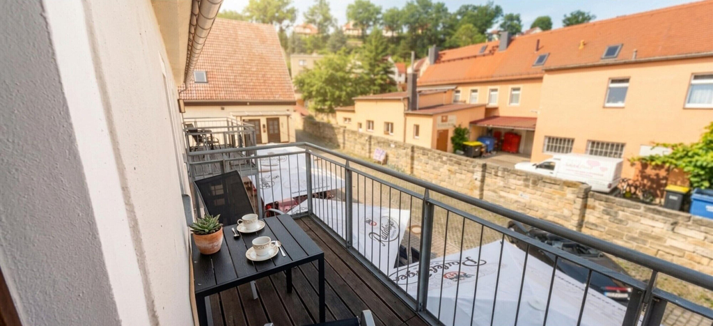 Balcony, Elbquartier mit Balkon & Parkplatz in Pirna, Sächsische Schweiz-Osterzgebirge