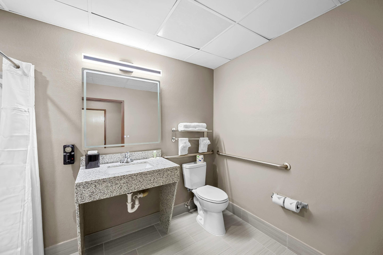 Bathroom 4, Rodeway Inn West Point, MS, Clay