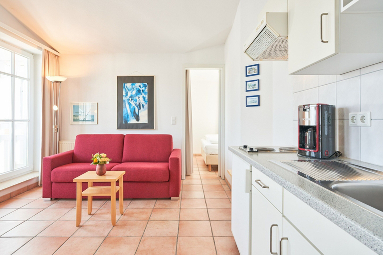 Living room 5, Moderne Ferienwohnung im Seepark Sellin mit Balkon, Vorpommern-Rügen