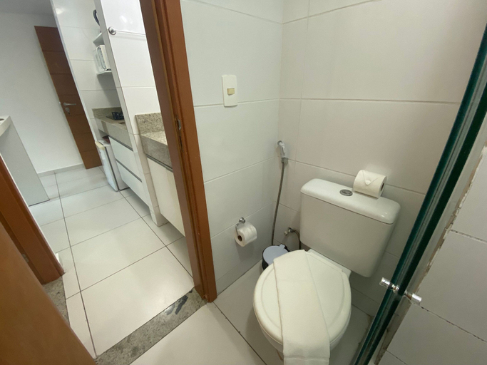Bathroom 4, Bela Hospedagem - Israel Flat Tambau 117, João Pessoa