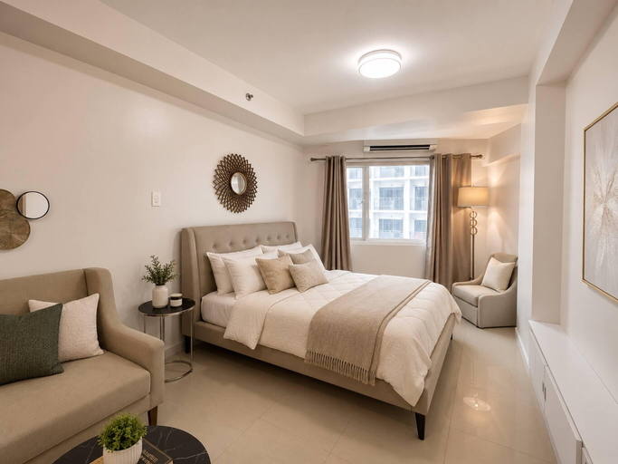 Bedroom, Luxury Open Concept Condo Front of Mall Of Asia at Shell Residences Tower B, Pasay City