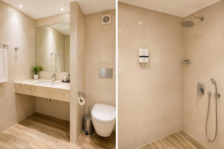 Bathroom 2, Hotel Tyulenovo, Shabla