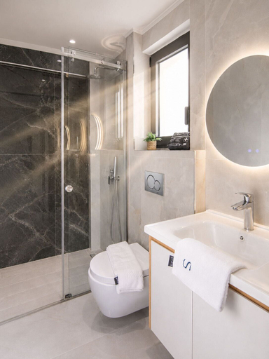 Bathroom 5, Sunrise Villas Olea Collection, Central Macedonia