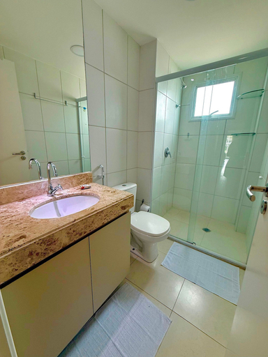 Bathroom 2, Exclusivo Golf Ville Apto 3 Suites Varanda Gourmet, Aquiraz