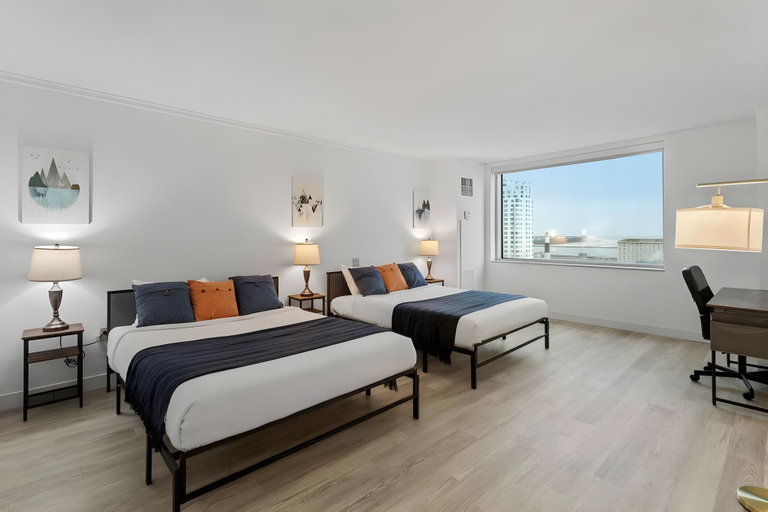 Bedroom 4, Two CozySuites | Stylish Boardwalk Condos, Atlantic