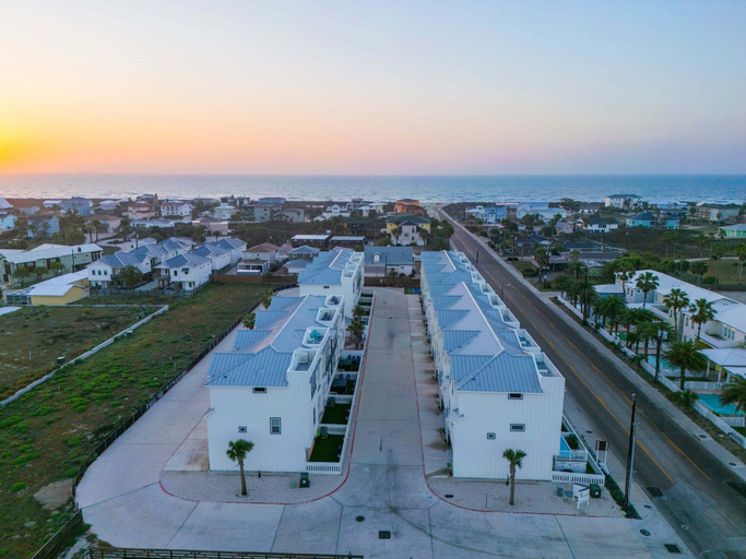 Aerial view, Rooftop Ocean Views - Pool - Pickleball - Elevator - Golf Cart, Nueces