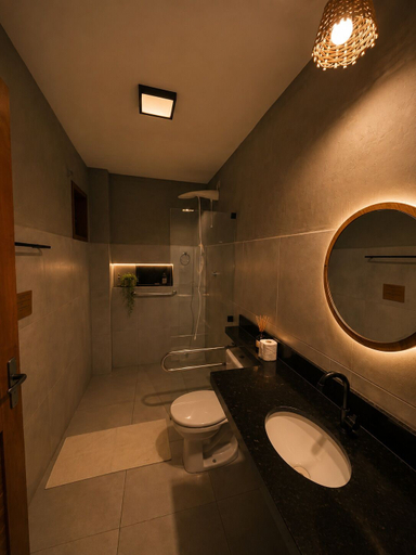 Bathroom, Villa Vinci Flat, São Miguel de Touros
